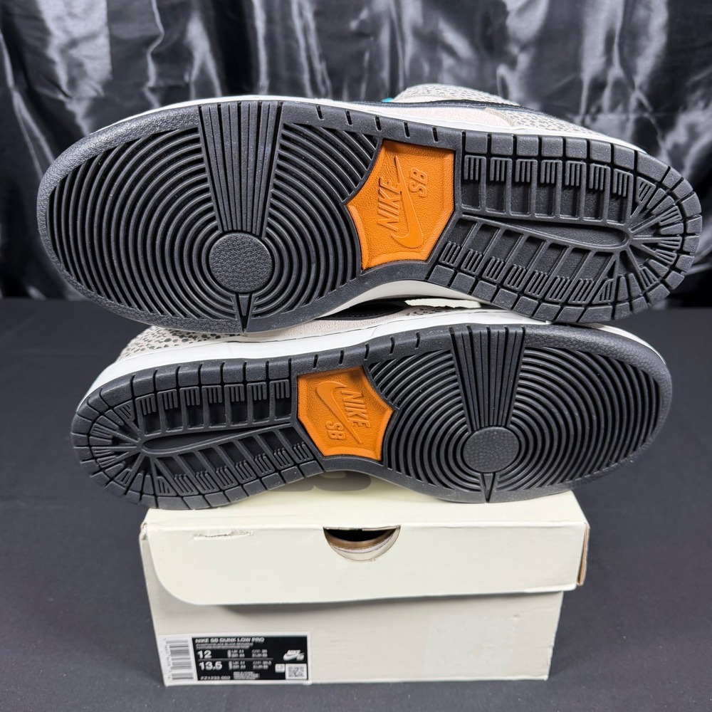 Nike SB Dunk Low Pro Phantom Black Monarch Safari Print FZ1233-002 Mens 12 - Picture 10 of 14